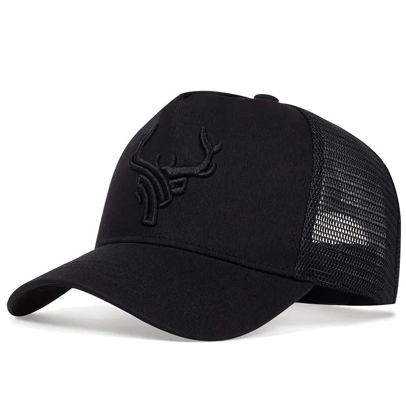 Unisex Animal Antlers Embroidery Baseball Adjustable Casual Hats