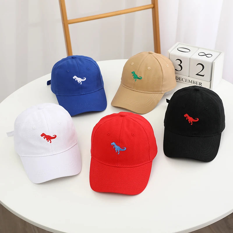 Dinosaur Embroidered Children's Baseball Cap Adjustable  Boy Girl Hats