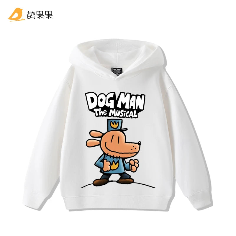 Detective Dog Clothes Animation Printed Boys and Girls DOGMAN Sweater