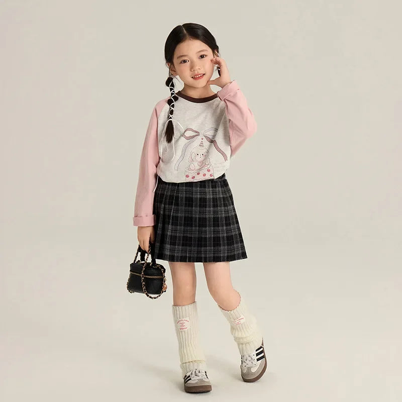 Honey Cherry Children's Cartoon Shoulder Long-sleeved T-shirt Autumn