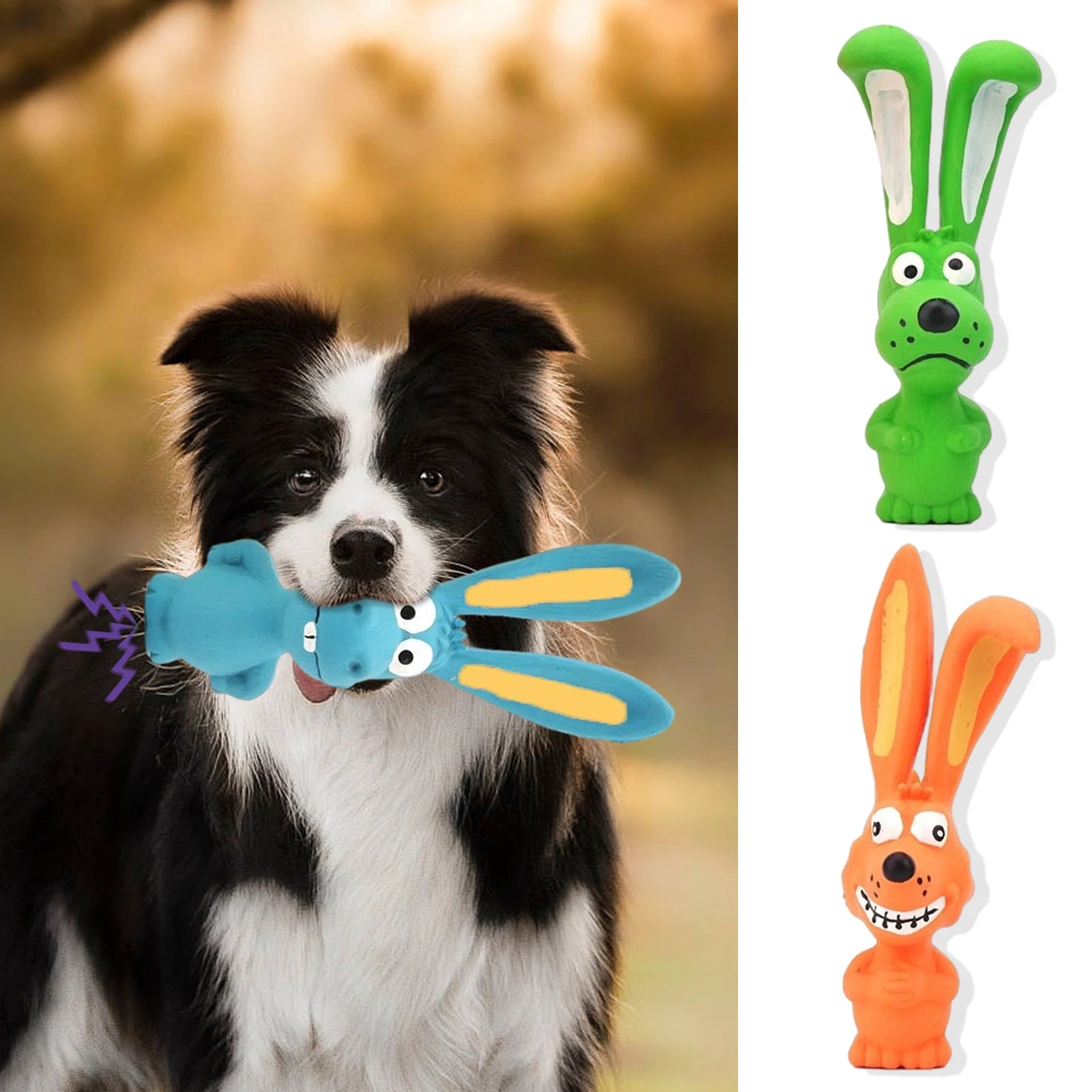 Squeaky Latex Dog Toys High Flexibility