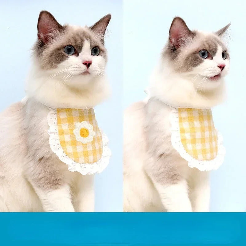 1PCS Cute Cat Dog Bibs Different Shape Design