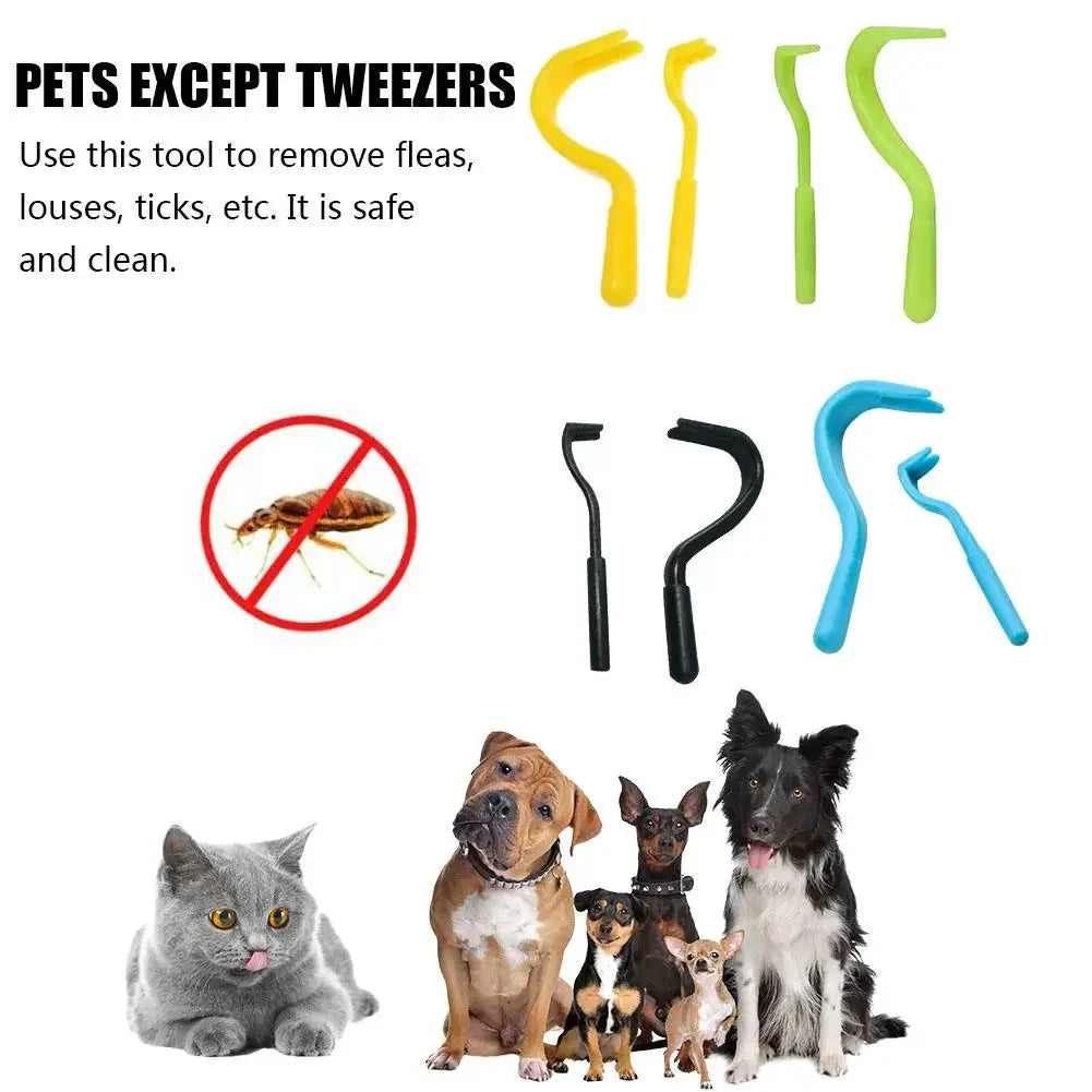 2PCS Pets Tick Removal Tool Dual Teeth Tick