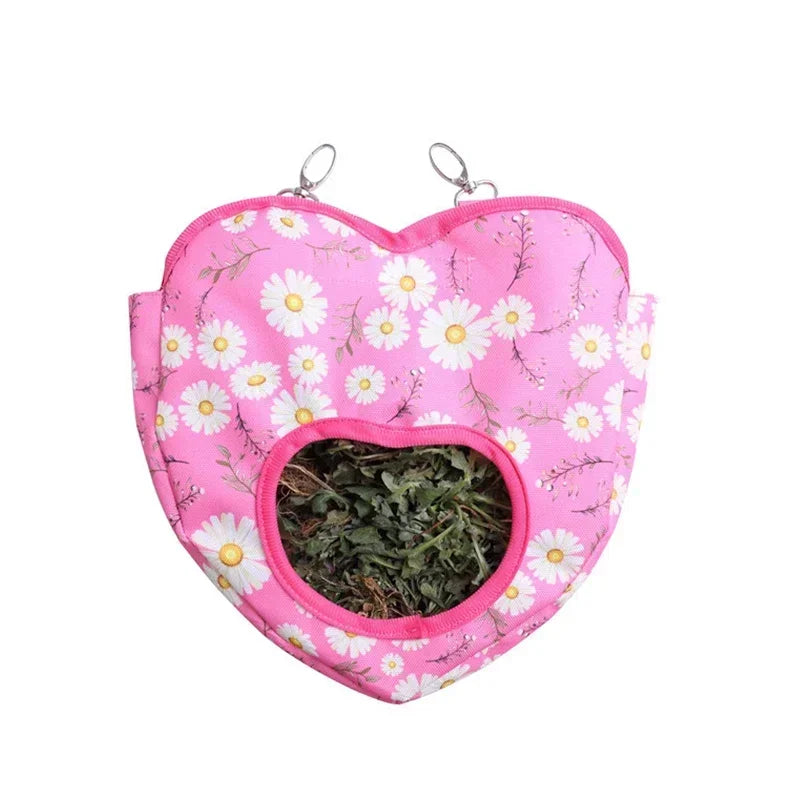 Rabbit Small, Pet Hay Bag Dutch Pig Dragon Cat Hanging  Feed Bag