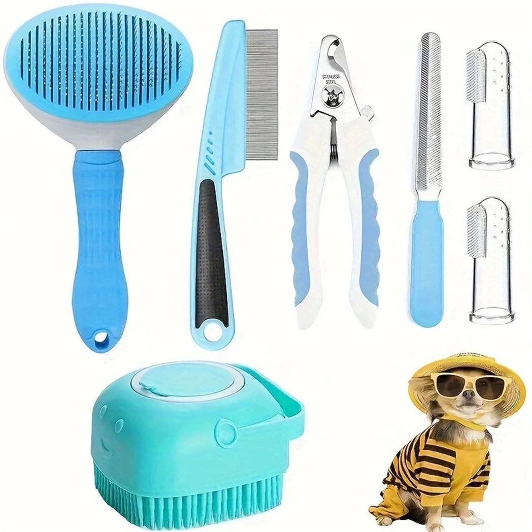 7 Pack  Hair Removal Comb For Dog, Flea Comb