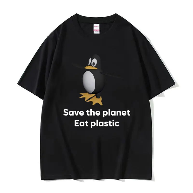 Save The Earth Eat Plastic Funny