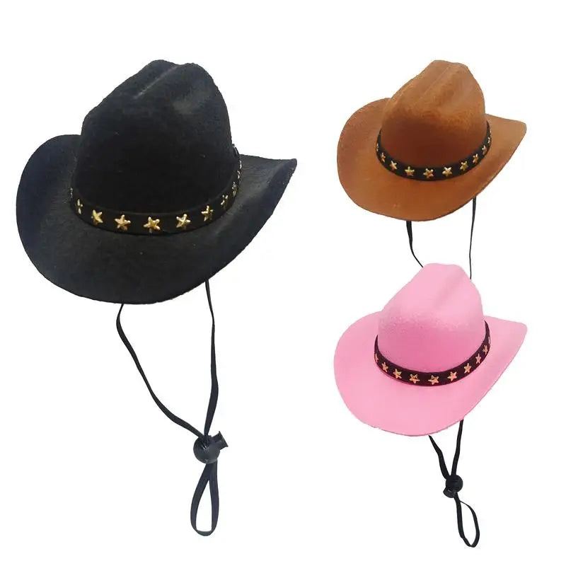 Adjustable Funny Pet Hat Breathable Pet Cowboy Hat