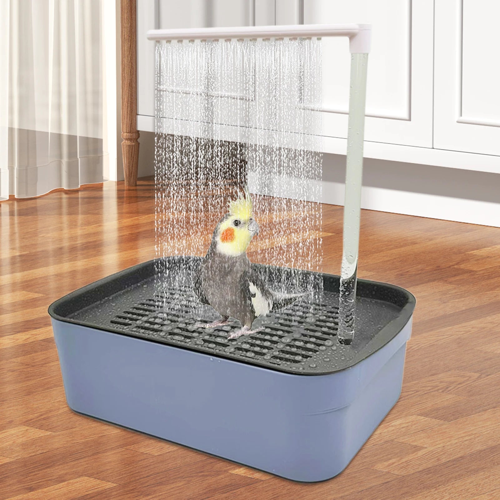 Parrot Automatic Bathtub Bird Bath Circulating Water Shower