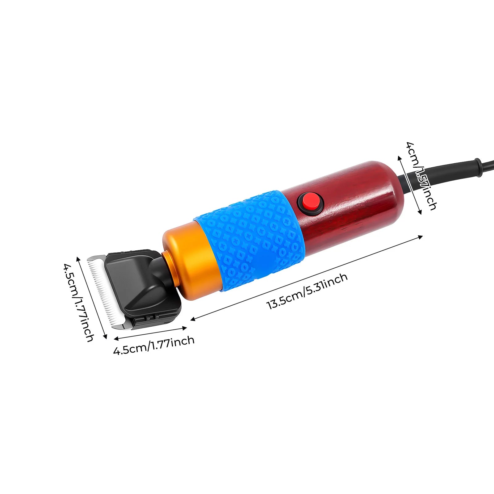 Pet Grooming Kit Adjustable Clipper Comb & Detachable Blades Trimmer