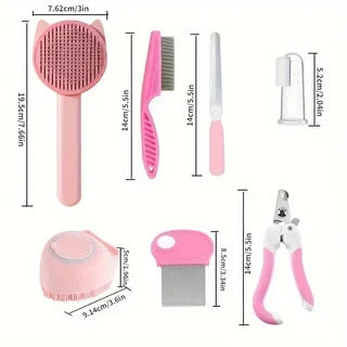 8Pcs Cat Brush Beauty Kit